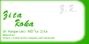zita roka business card